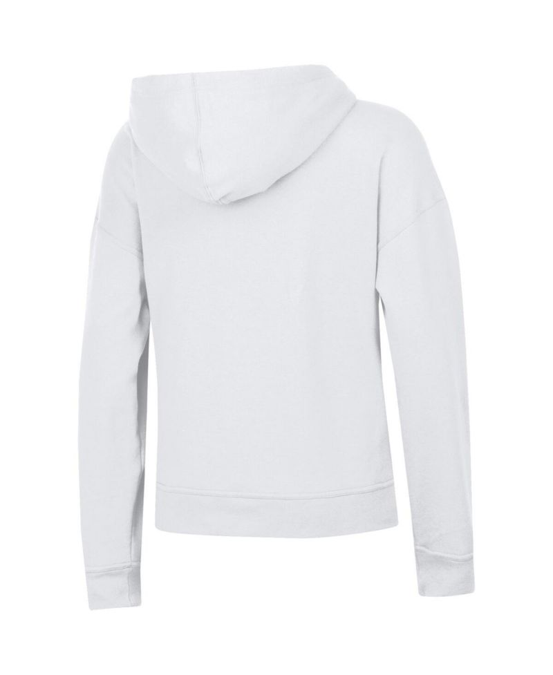 Women's White Los Angeles Chargers Power Blend Hoodie