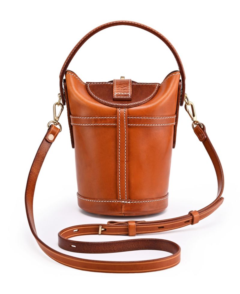 Begonia Vintage Bucket Crossbody Bag