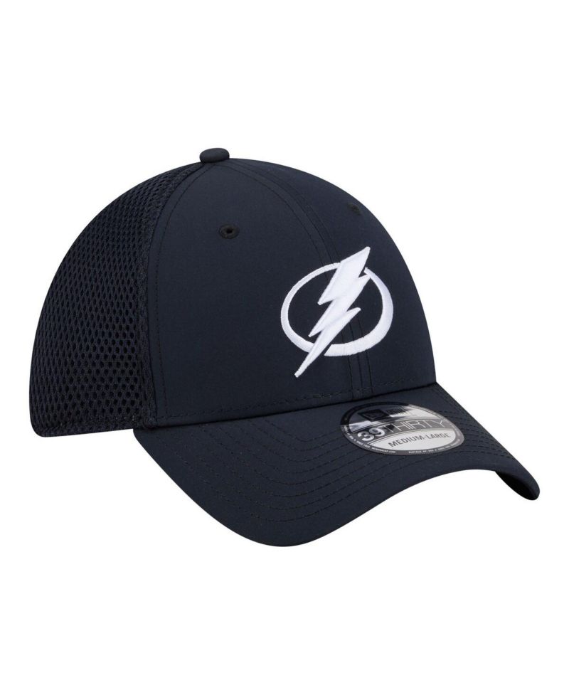 Men's Navy Tampa Bay Lightning Logo 39THIRTY Flex Hat