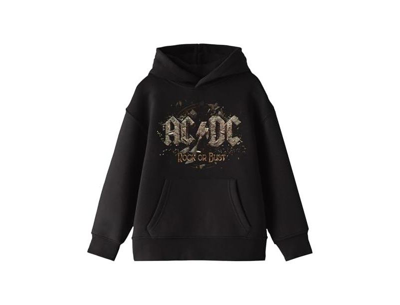 ACDC Logo Speaker Background Long Sleeve Youth Black