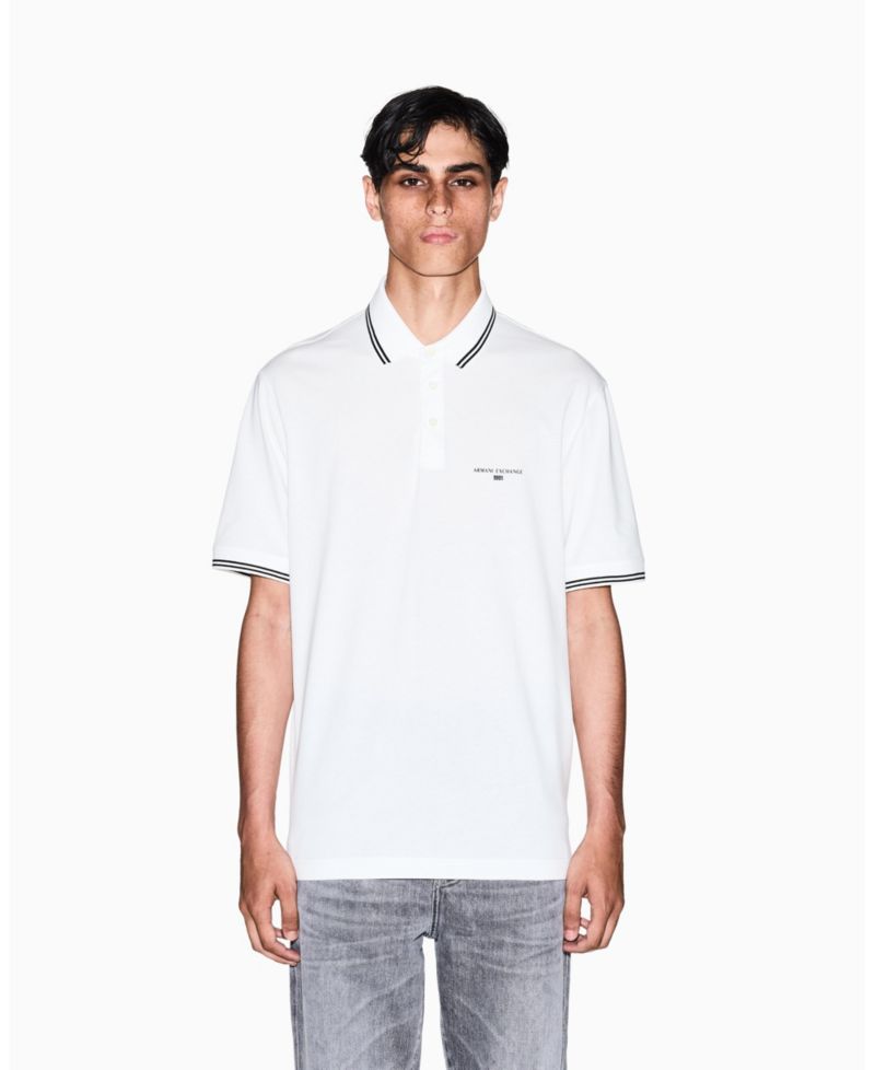 Men's Jersey Collar Tipping Polo Shirt