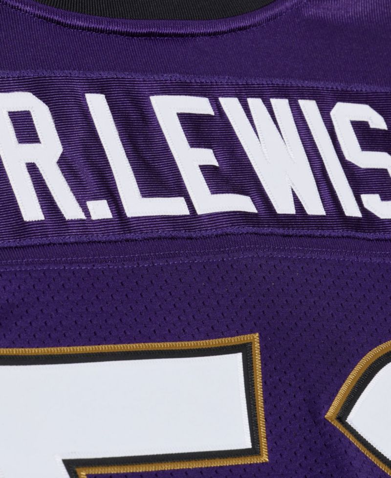 Men's Ray Lewis Purple Baltimore Ravens 1996 Authentic Throwback Jersey