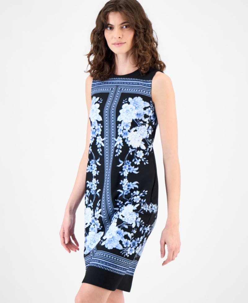 Petite Crewneck Sheath Dress