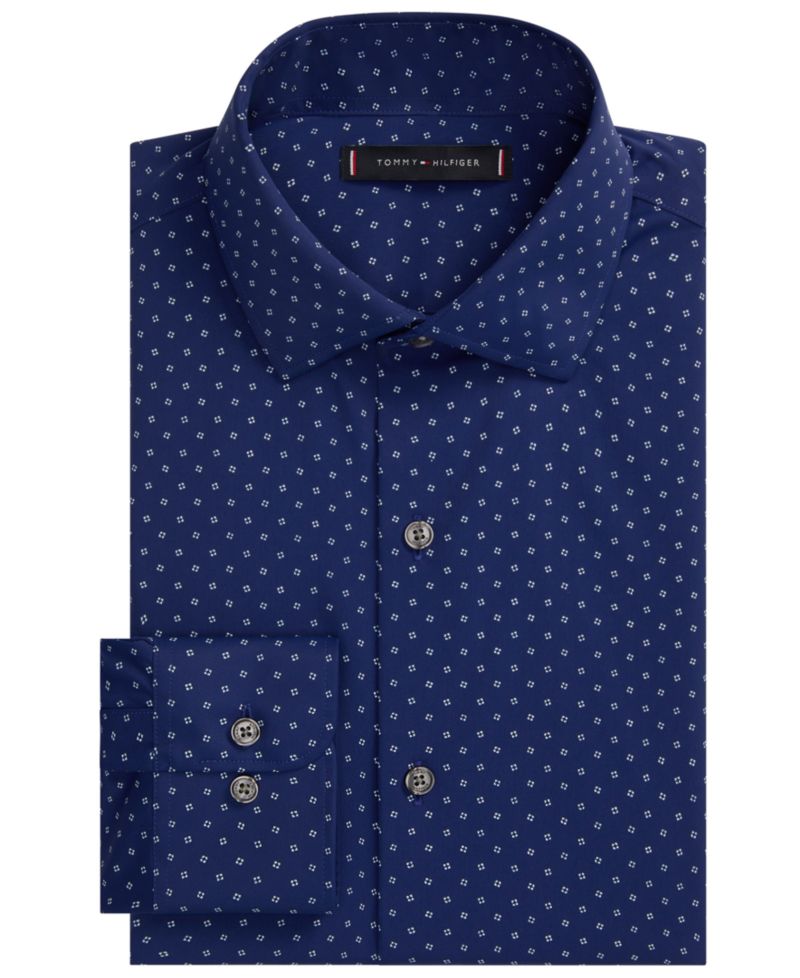 Men's Performance Stretch Spread Collar Dress Shirt