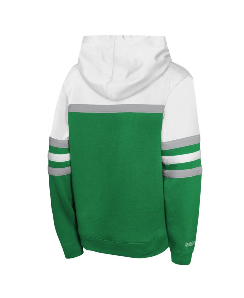 Big Boys and Girls Kelly Green Philadelphia Eagles Throwback Head Coach Hoodie
