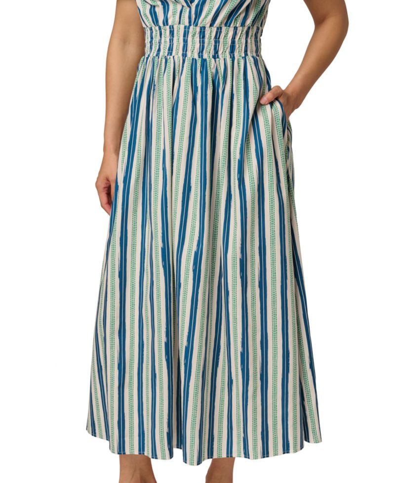 Women's V-Neck Midi Dress
