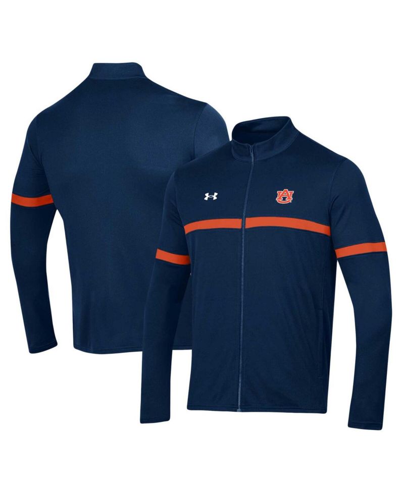 Men's Navy Auburn Tigers 2023 Assist Warm Up Full-Zip Jacket
