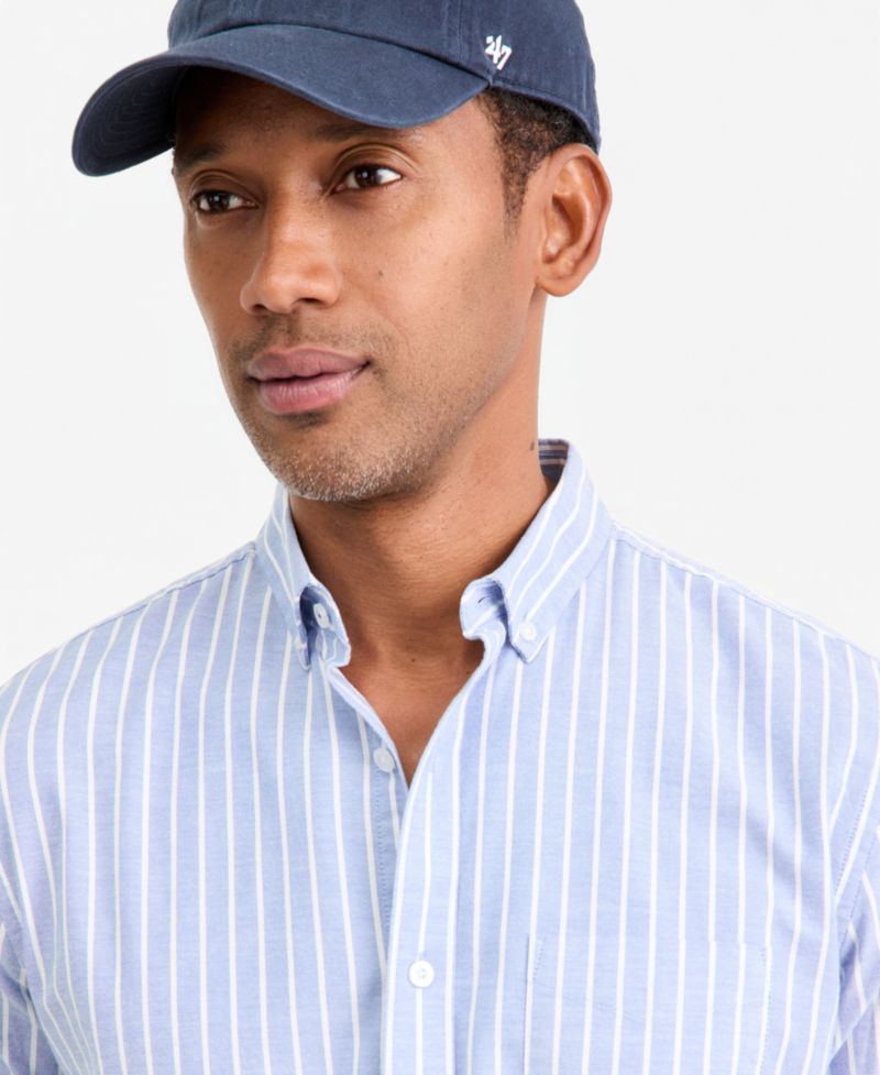 Men's Harry Striped Long-Sleeve Oxford Shirt