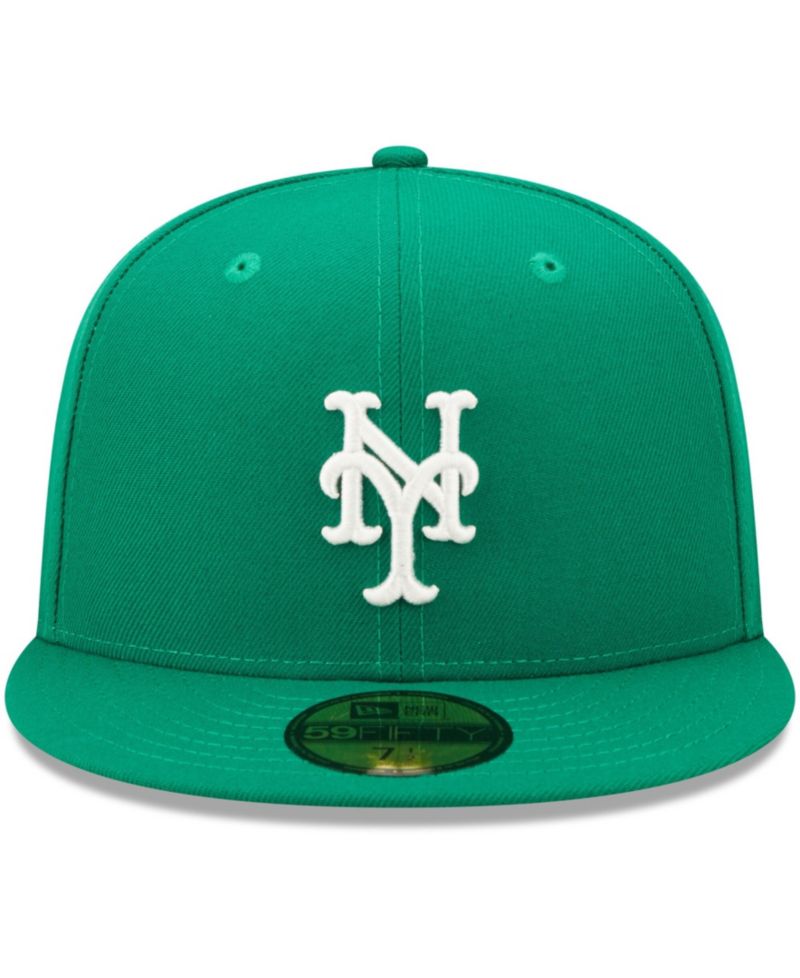 Men's Kelly Green New York Mets White Logo 59FIFTY Fitted Hat