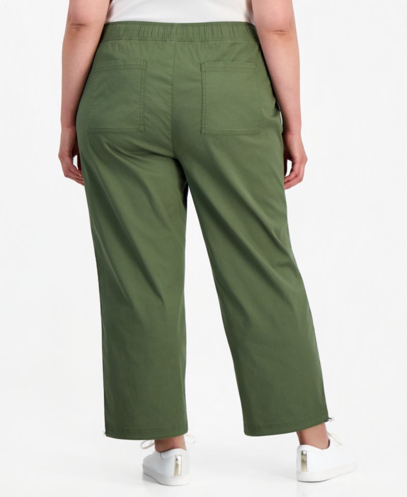 Petite Utility Bungee Pull-On Ankle Pants