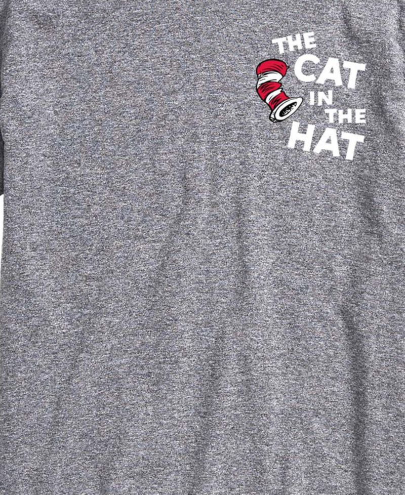 Men's Dr. Seuss Cat In The Hat Illustration Short-Sleeve Graphic T-Shirt