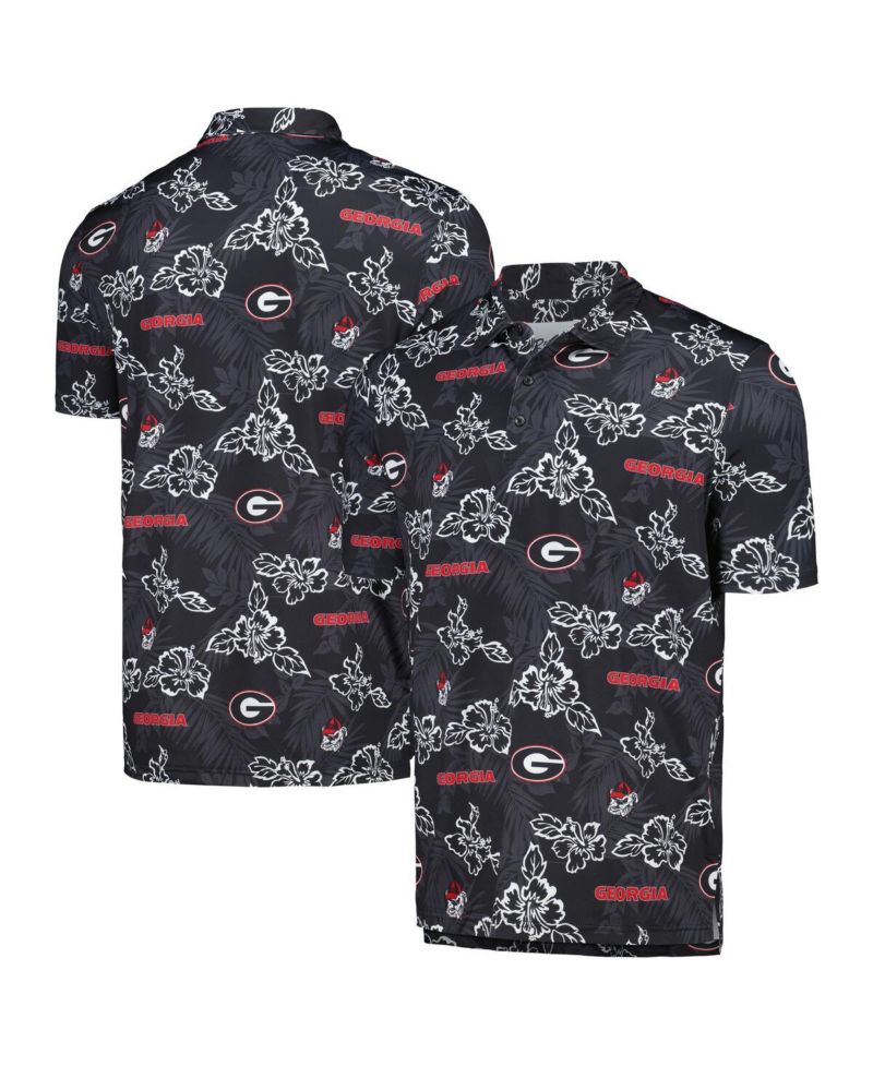 Men's Black Georgia Bulldogs Performance Polo Shirt