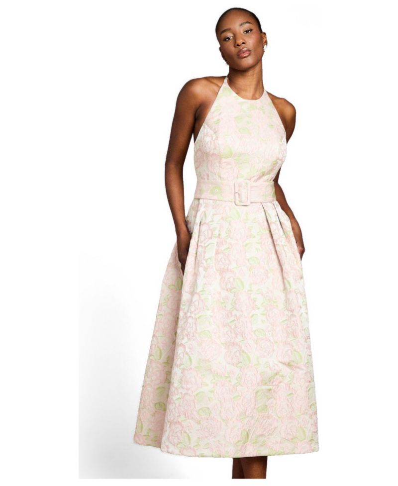 Women's Halter Neck Midi Dress