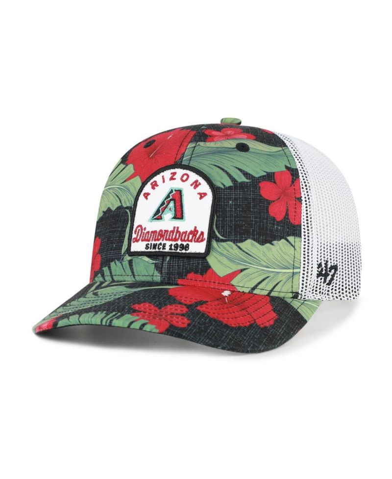 Men's Black Arizona Diamondbacks Tei Beachside Adjustable Trucker Hat
