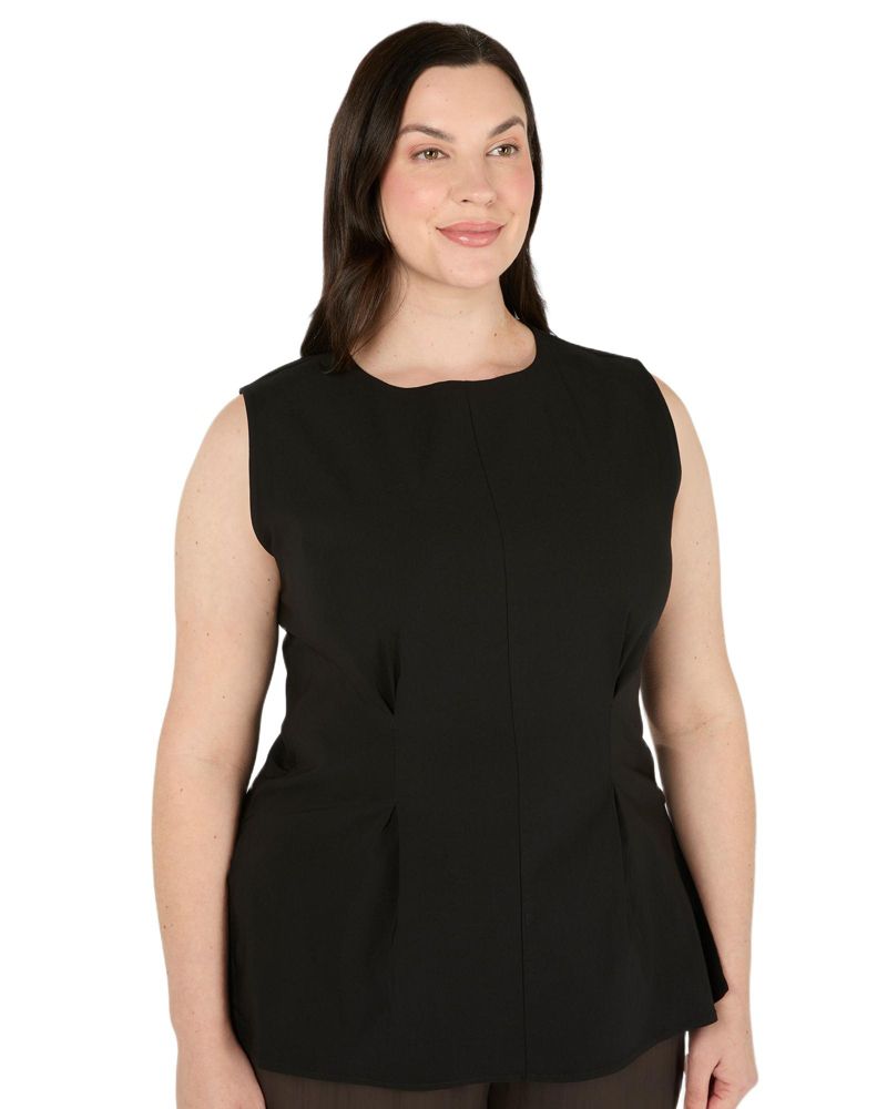 Women's Hallie High-Neck Sleeveless Peplum Top