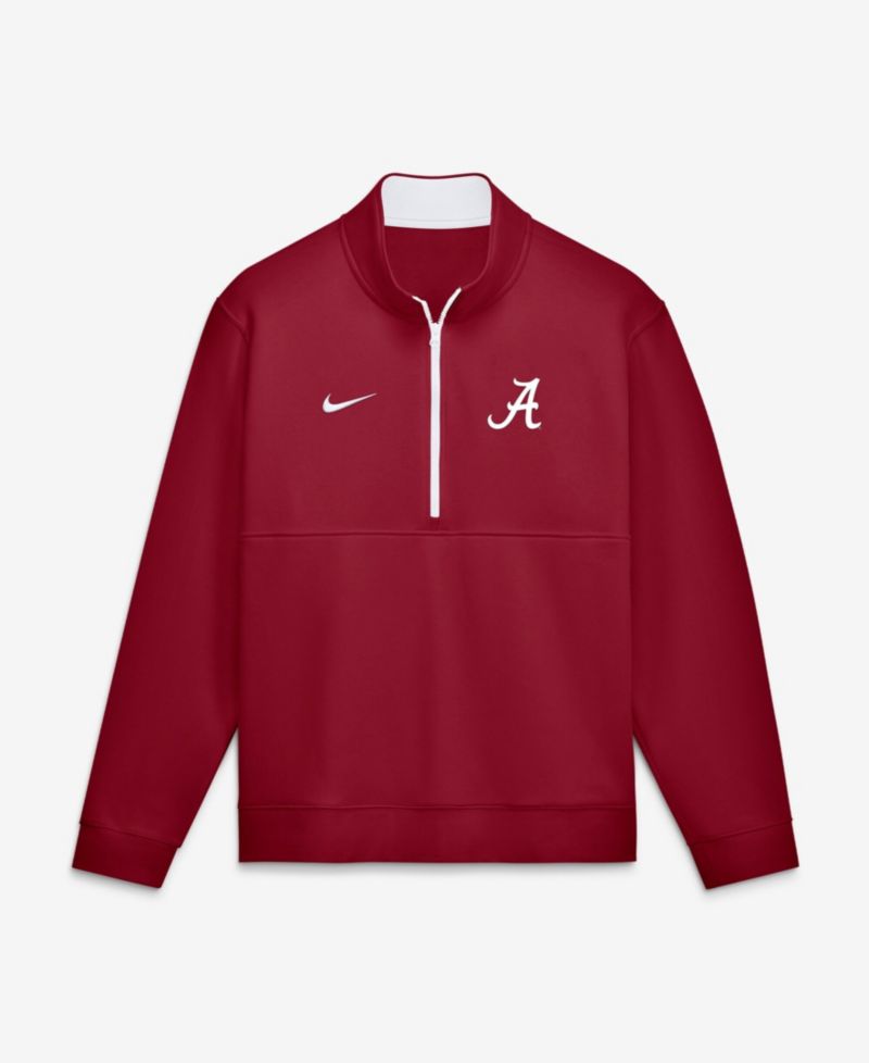 Men's Crimson Alabama Crimson Tide Primetime Club Fleece Half-Zip Pullover Sweatshirt