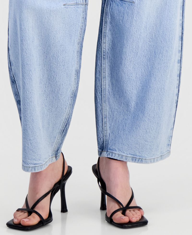 Women's High-Rise Barrel-Leg Jeans