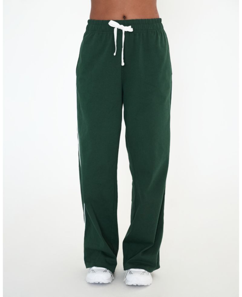 Women's Rugby Piping Relaxed Wide Leg Pant