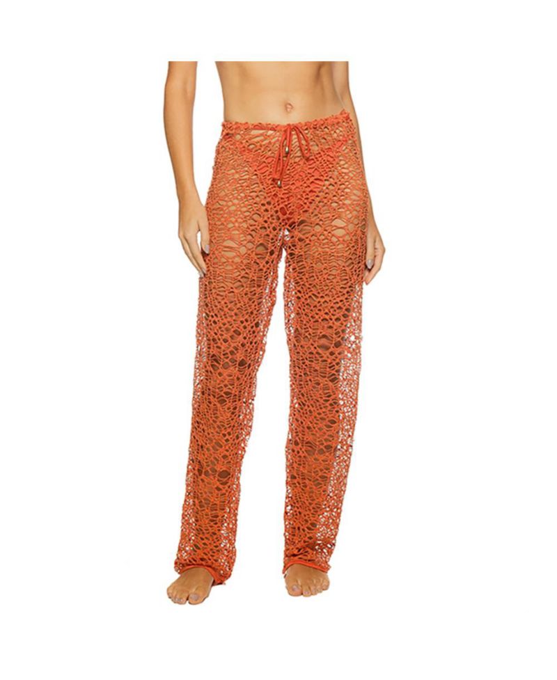 Women's Sea Strings Macrame Pants Cover-ups