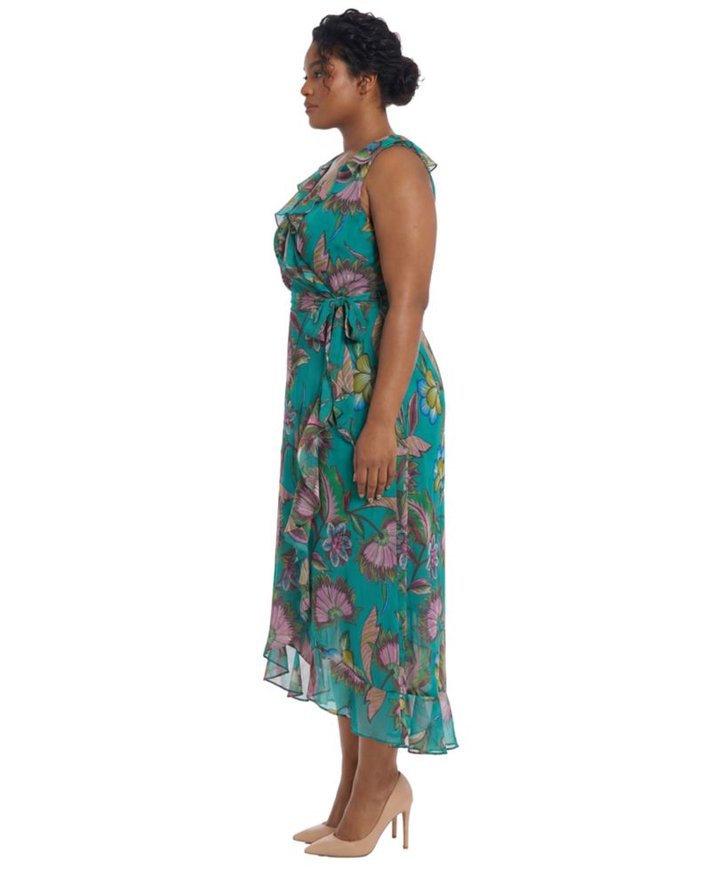 Plus Size Flutter-Sleeve Dress