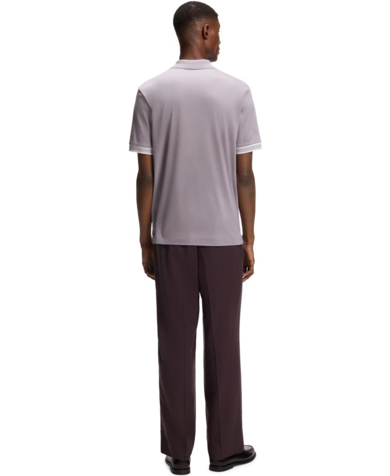 Men's Mercerized-Cotton Regular-Fit Polo Shirt