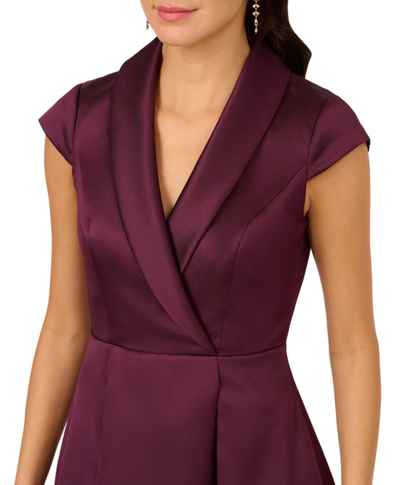 Women's Cap-Sleeve High-Low-Hem Dress