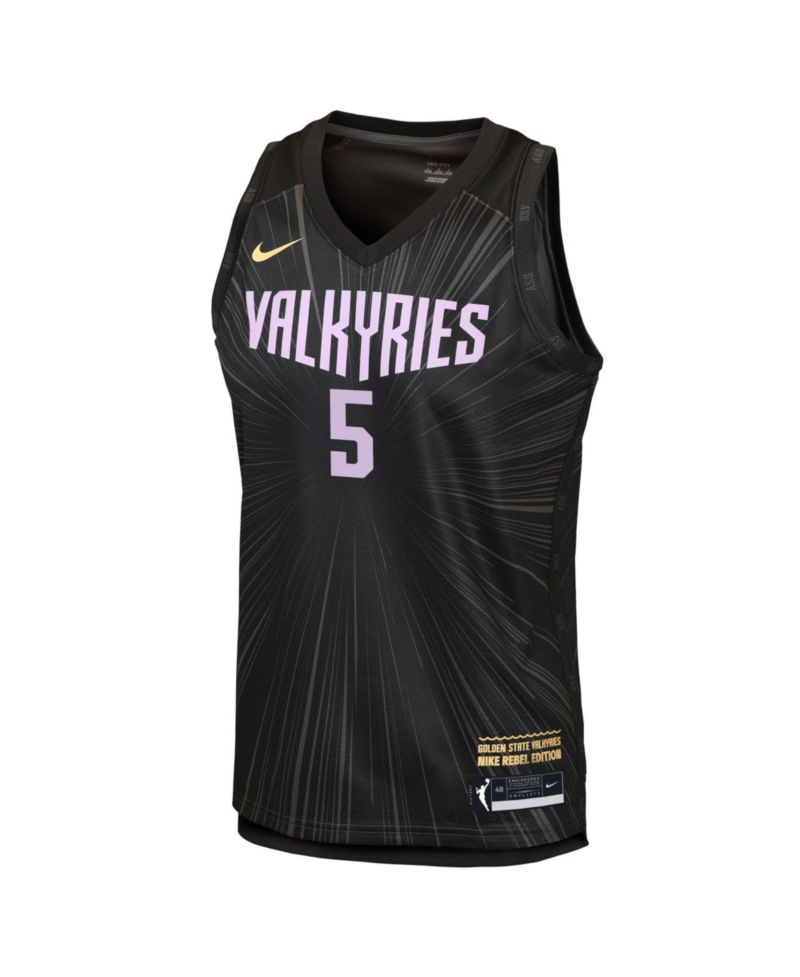 Big Boys and Girls Kayla Thornton Anthracite Golden State Valkyries Victory Rebel Edition Jersey