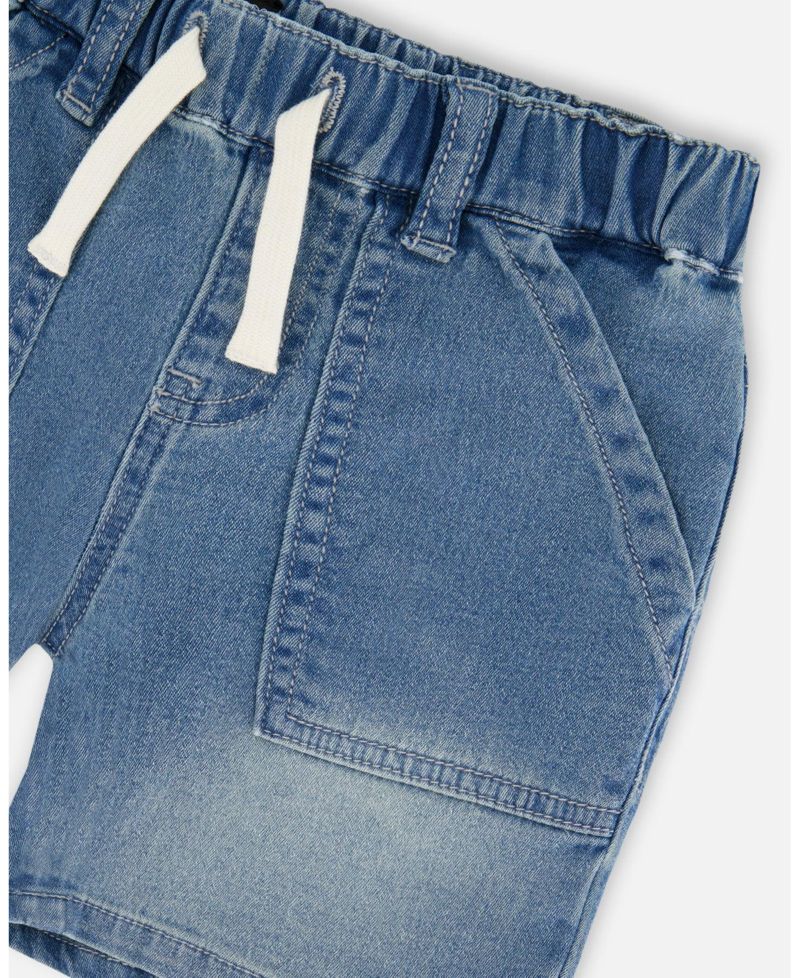Baby Boys French Terry Denim Shorts