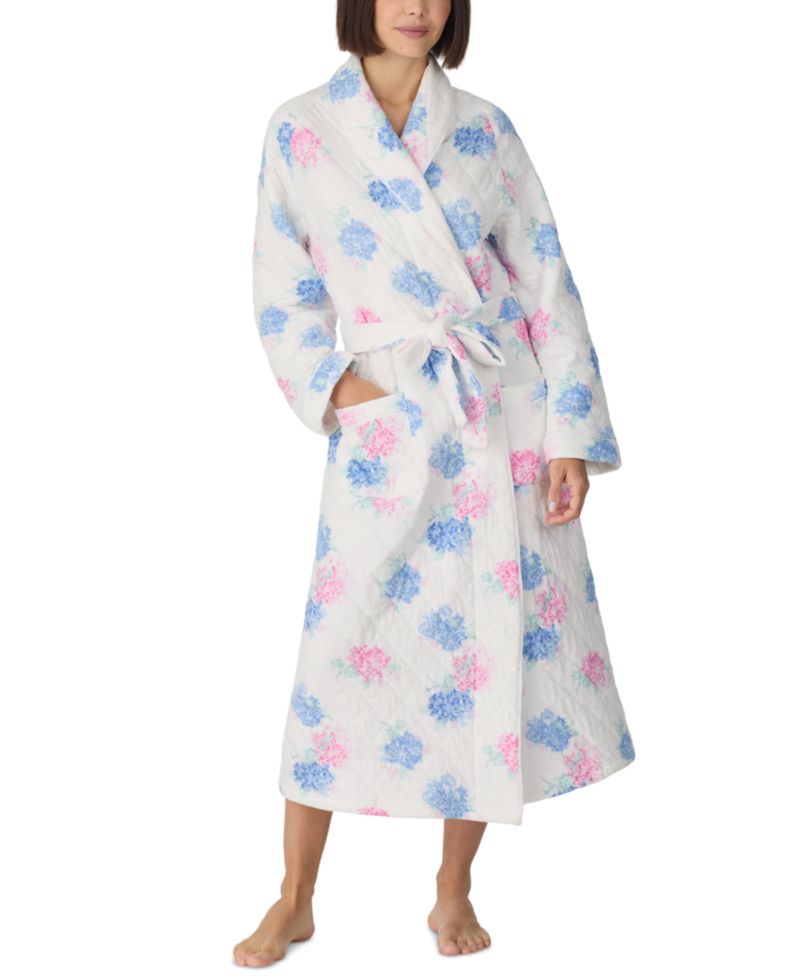 Women's Dream Diamond Cotton Quilt Ballet Long Wrap Robe