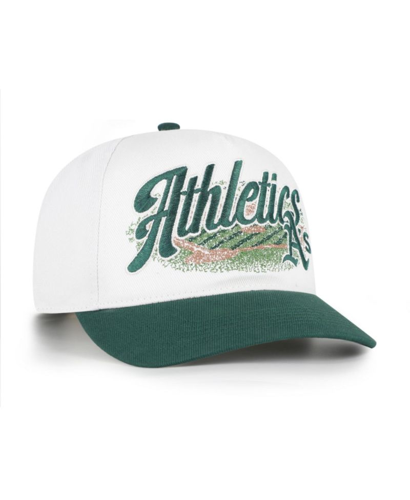 Men's '47 White/Green Athletics Enfield Hitch Adjustable Hat