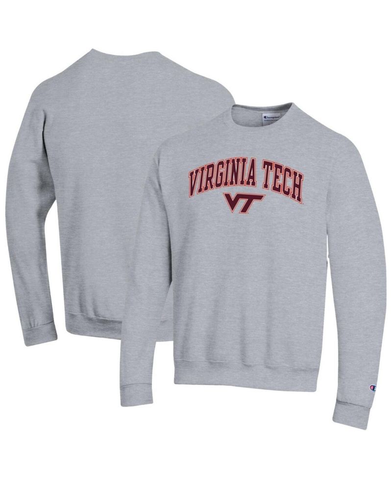 Men's Maroon Virginia Tech Hokies Arch Over Logo Pullover Sweatshirt