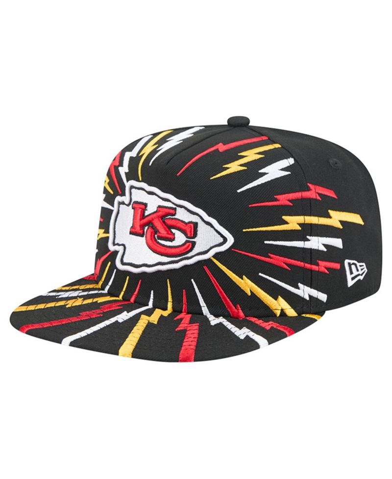Men's Black Kansas City Chiefs Bolt A-Frame 9FIFTY Snapback Hat