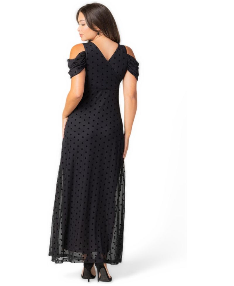 Women's Seraphina Cold-Shoulder Mesh Gown