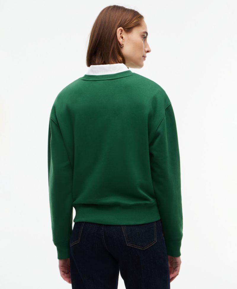Women's Crew Neck Graphic Pullover Long-Sleeve Sweatshirt