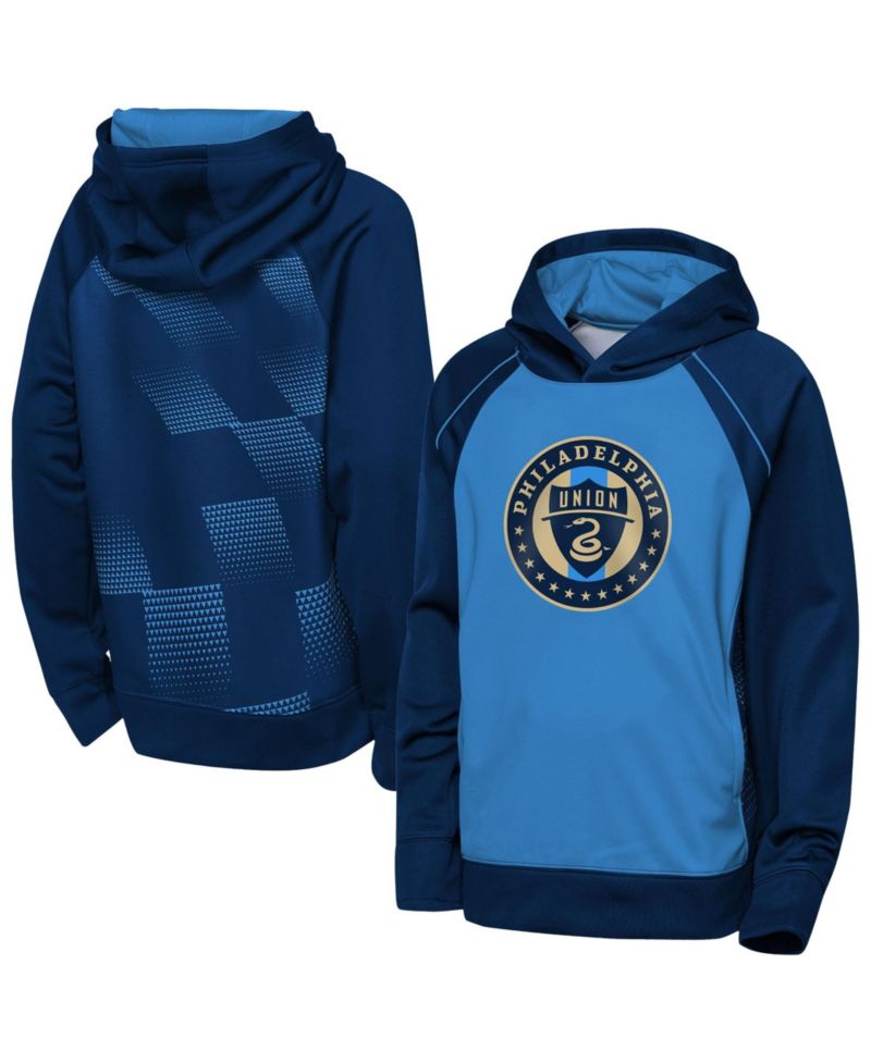 Big Boys and Girls Blue/Navy Philadelphia Union Striker Fleece Hoodie