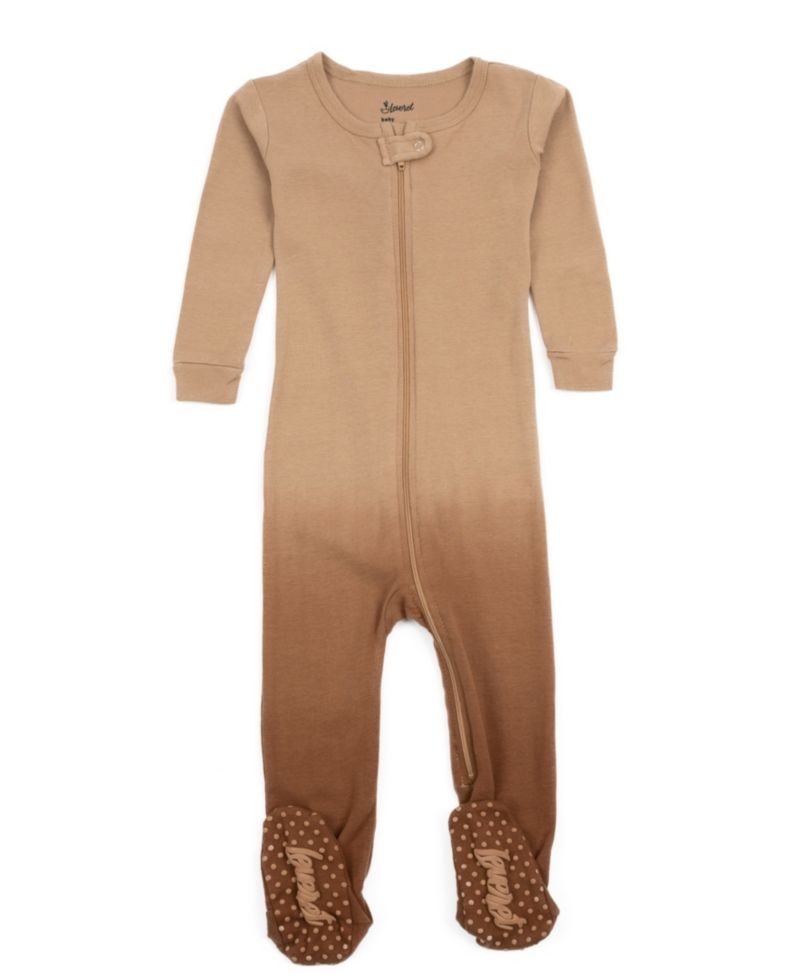 Baby Matching Family One Piece Footed Cotton Long Sleeve Tie Dye Pajamas.