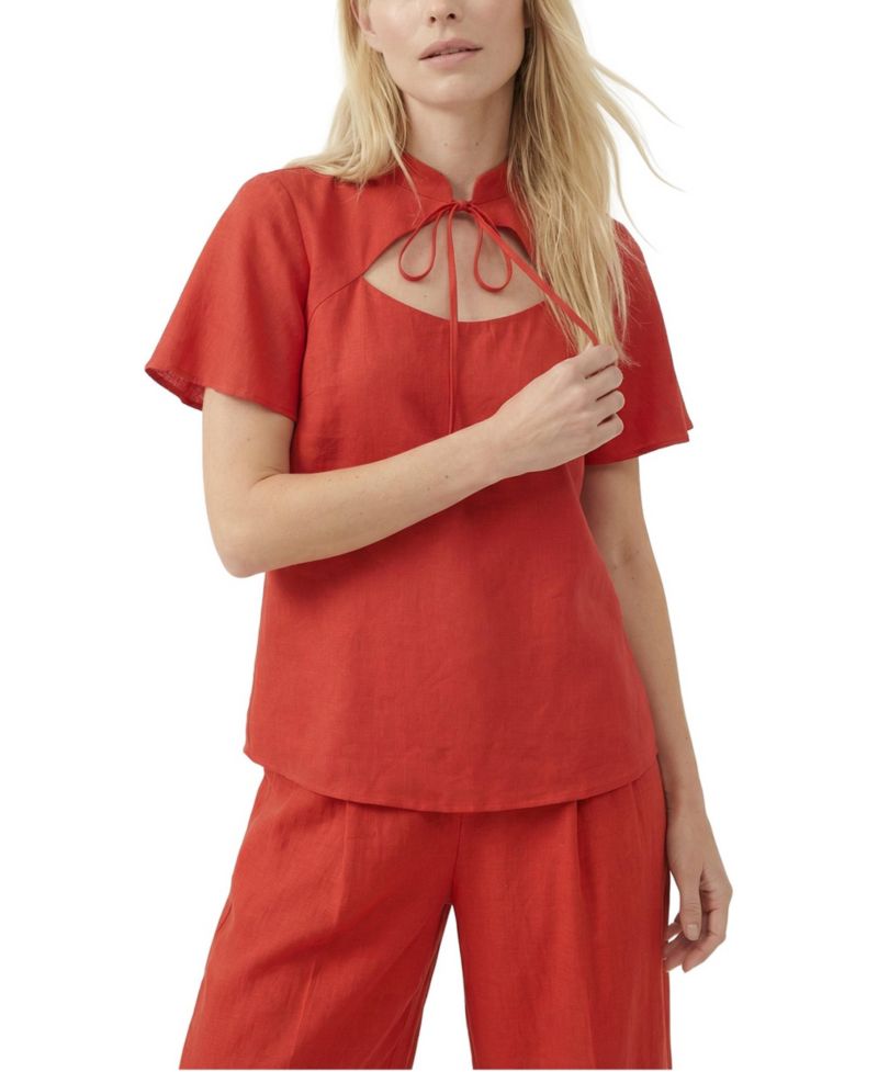 Women's Camille Flutter Sleeve Top