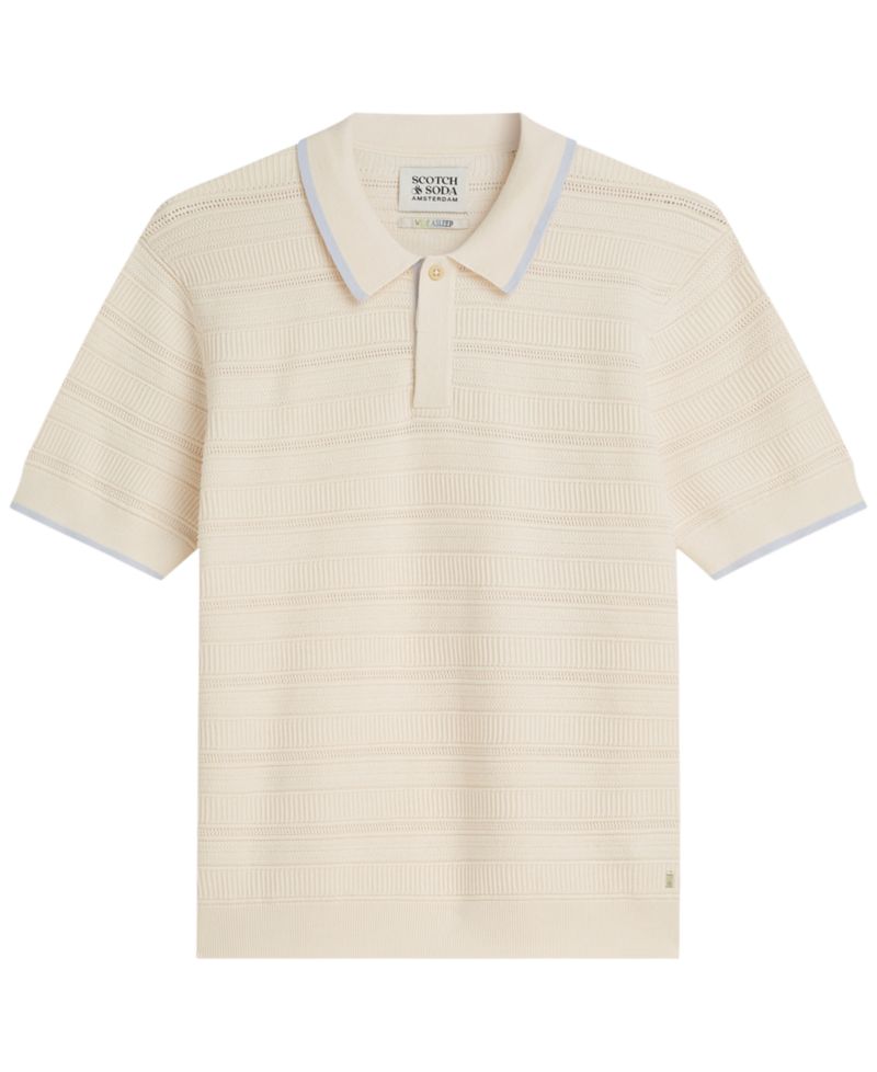Men's Structured Knit Regular-Fit Polo Shirt