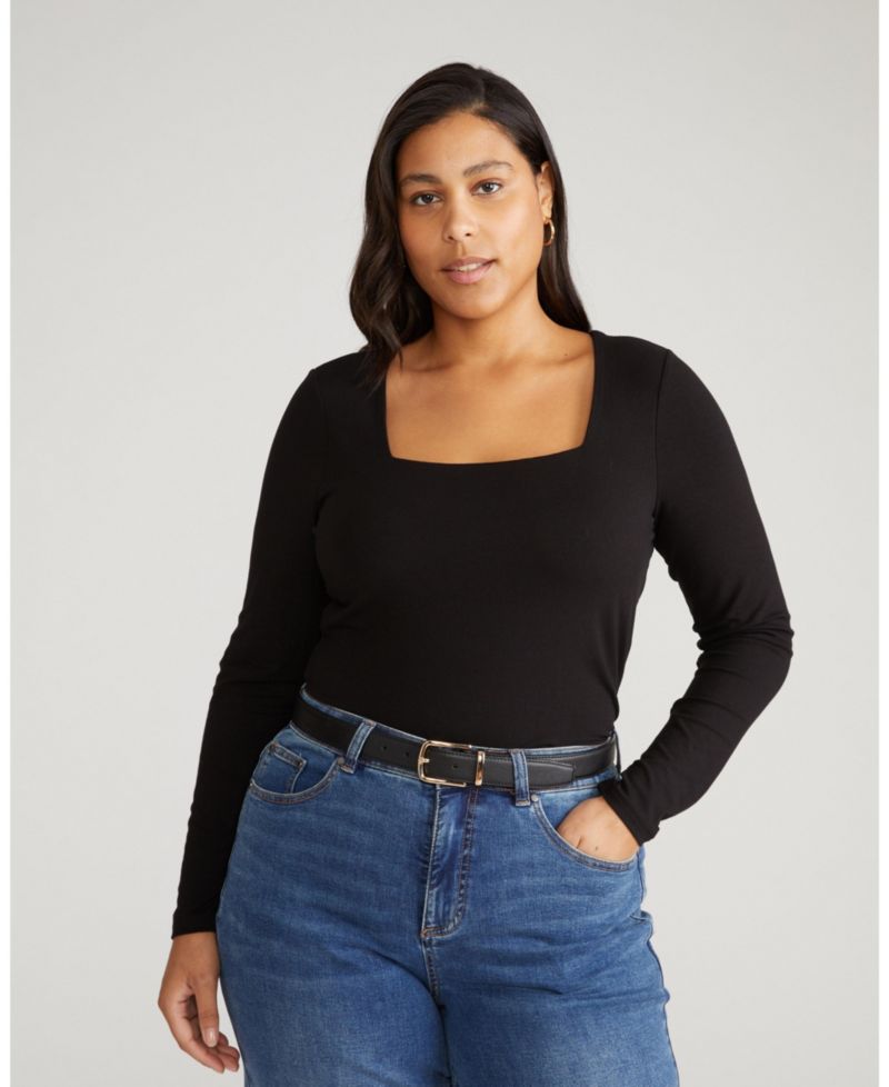 Plus Size Agatha Liquid Jersey Top