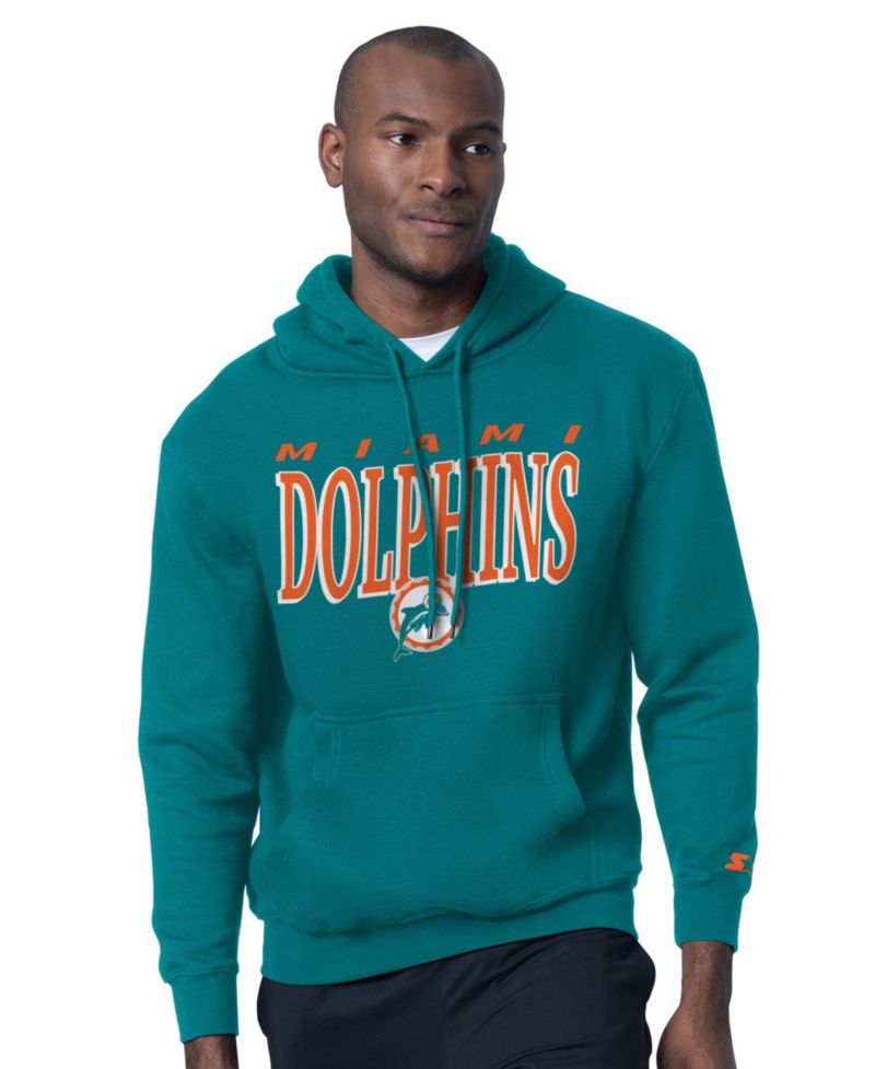 Men's Miami Dolphins Vintage Pullover Cotton-Blend Hoodie & T-Shirt Set