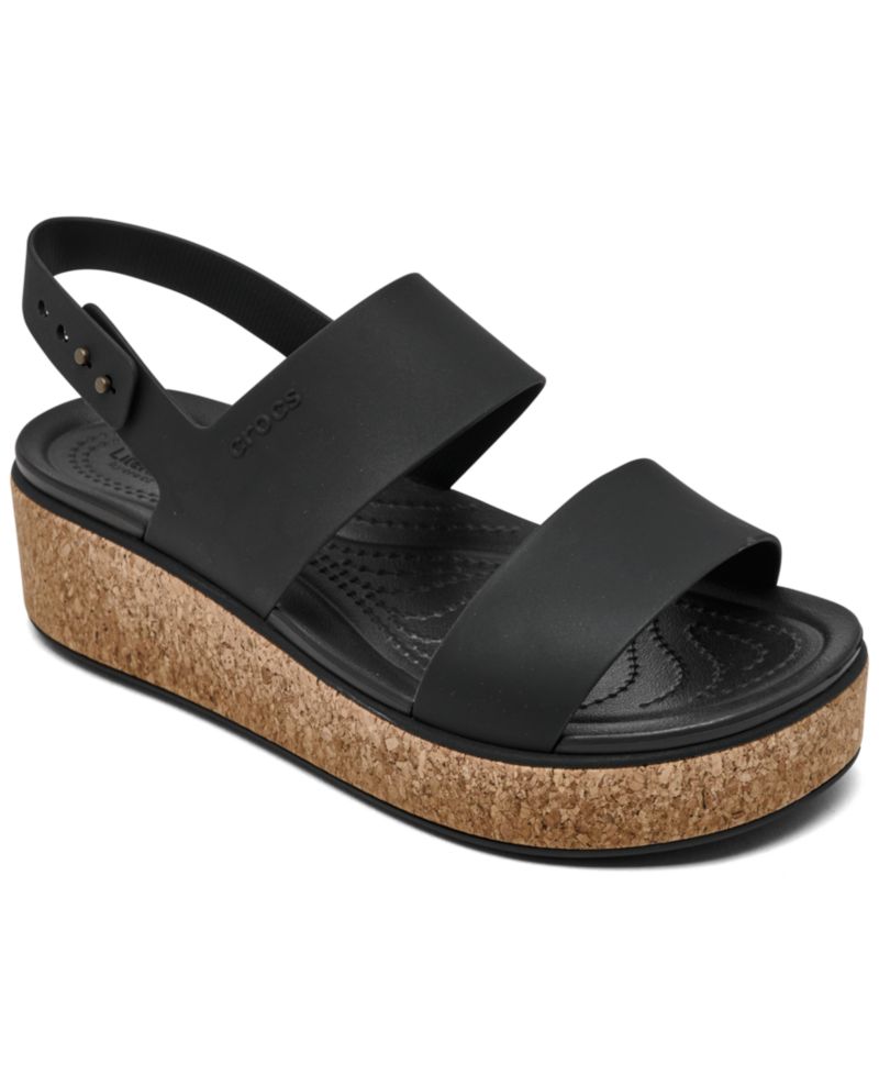 Women's Brooklyn Cork Low Wedge Sandals from Finish Line