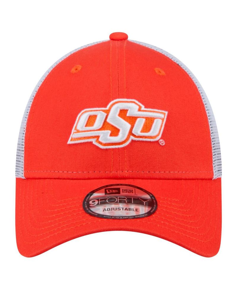 Men's Orange Oklahoma State Cowboys Trucker 9FORTY Adjustable Hat