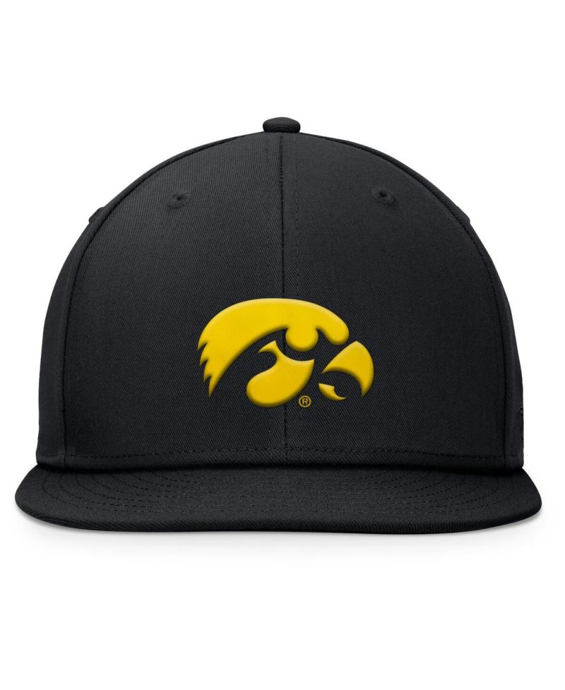 Men's Black Iowa Hawkeyes Fundamental Snapback Hat