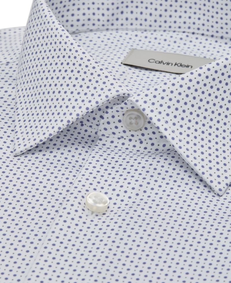 Men's Cotton Stretch Slim-Fit Dress Shirt