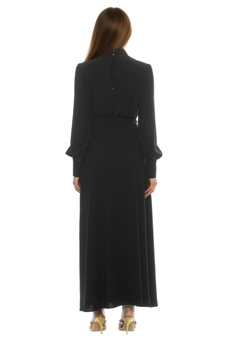 Women's Isaliah Mockneck Blouson Sleeve Maxi Dress