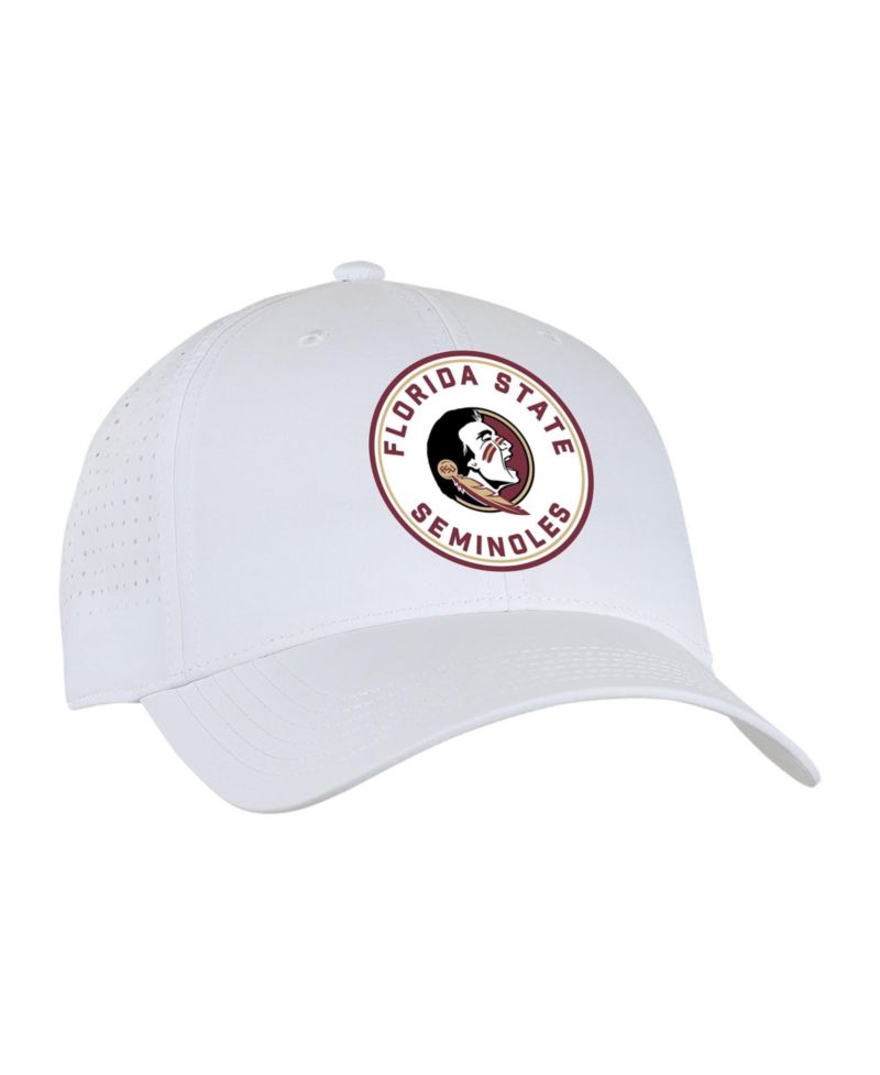 Men's and Women's White Florida State Seminoles Brezo Adjustable Hat