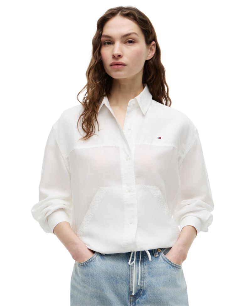 Women's Collared Long-Sleeve Shirt