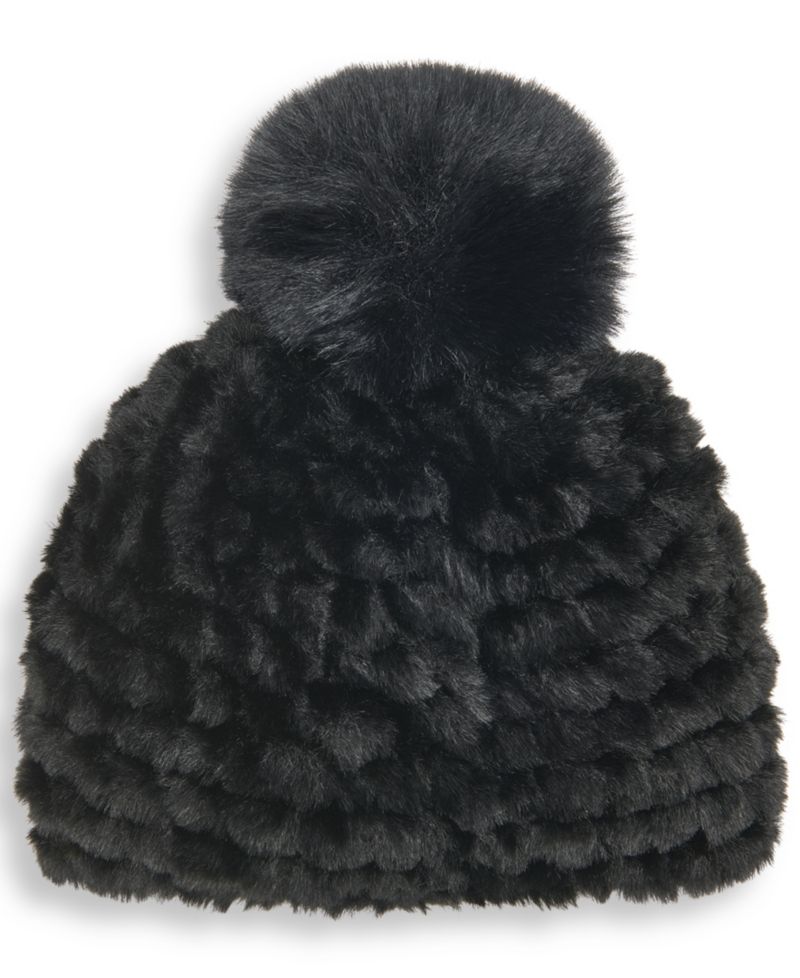 Faux-Fur Pom Logo Hardware Hat