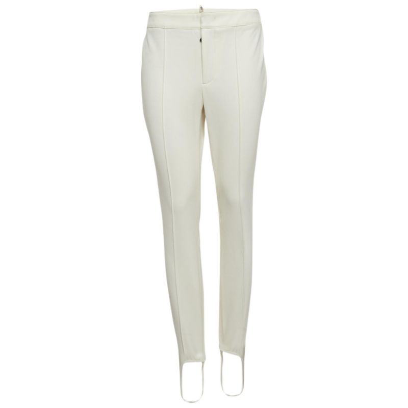 Women's Grenoble White Technical Jersey Stirrup Ski Pants