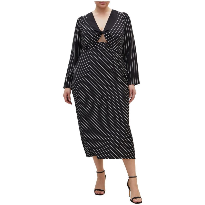 Plus Size Enya Border Dress